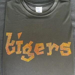 Tigers Spangle Shirt Jerzees 50/50 Blend